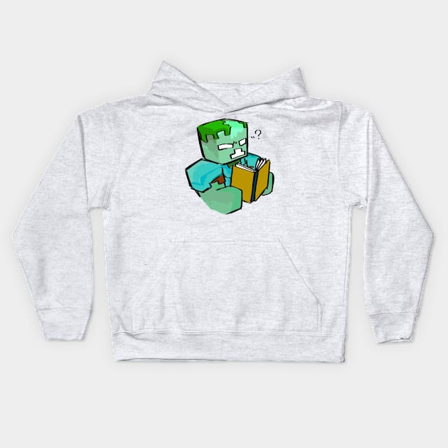 Zombie Intellectual Kids Hoodie by puffstuff